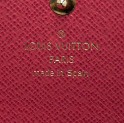 Pre Owned Louis Vuitton Coquelicot Monogram Canvas and Epi Leather Ramages Sarah Wallet
