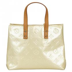 Pre Owned Louis Vuitton Perle Monogram Vernis Reade PM Bag