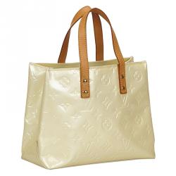 Pre Owned Louis Vuitton Perle Monogram Vernis Reade PM Bag