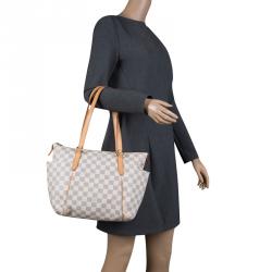 Pre Owned Louis Vuitton Damier Azur Canvas Totally PM Bag