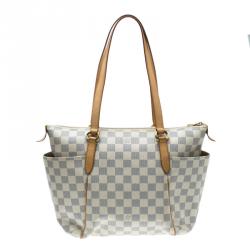 Pre Owned Louis Vuitton Damier Azur Canvas Totally PM Bag