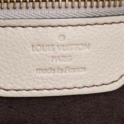 Pre Owned Louis Vuitton Lin Monogram Mahina Leather XL Bag