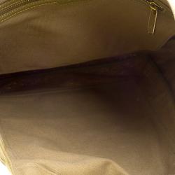 Pre Owned Louis Vuitton Khaki Canvas Limited Edition That's Love Miroir Tote
