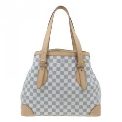 Pre Owned Louis Vuitton Damier Azur Canvas Hampstead MM