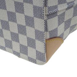 Pre Owned Louis Vuitton Damier Azur Canvas Hampstead MM