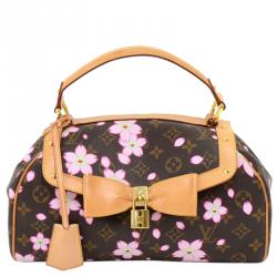 Louis Vuitton Monogram Sac Retro PM Cherry Blossom Brown Camel Handbag 51