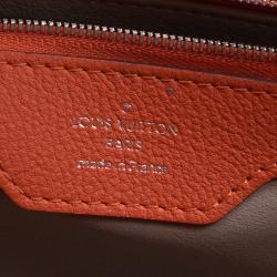 Pre Owned Louis Vuitton Corall Taurillon Leather Capucines MM Bag