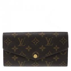 Authentic Louis Vuitton PF Sarah NM3 Monogram Brown Wallet