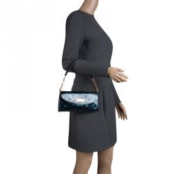 Pre Owned حقيبة كلتش لوي فيتون بوليفارد سانست فيرنيه مونوغرامي أزرق بلون نويه