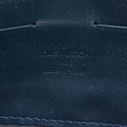 Pre Owned حقيبة كلتش لوي فيتون بوليفارد سانست فيرنيه مونوغرامي أزرق بلون نويه