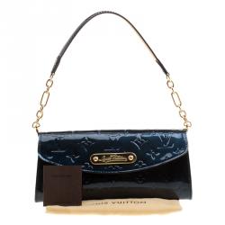 Pre Owned حقيبة كلتش لوي فيتون بوليفارد سانست فيرنيه مونوغرامي أزرق بلون نويه