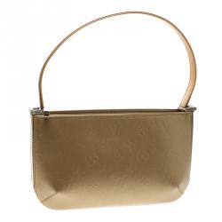 Pre Owned Louis Vuitton Gold Monogram Mat Fowler Bag