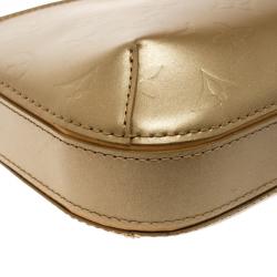 Pre Owned Louis Vuitton Gold Monogram Mat Fowler Bag