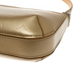 Pre Owned Louis Vuitton Gold Monogram Mat Fowler Bag