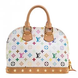 Louis Vuitton White Multicolor Monogram Canvas Alma PM Bag