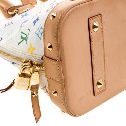 Louis Vuitton White Multicolor Monogram Canvas Alma PM Bag