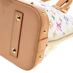 Louis Vuitton White Multicolor Monogram Canvas Alma PM Bag