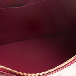 Pre Owned Louis Vuitton Red Monogram Vernis Alma GM Bag