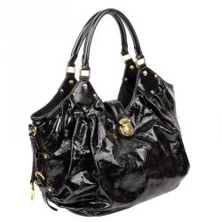 Louis Vuitton Black Mahina Patent Leather Limited Edition Surya XL Bag