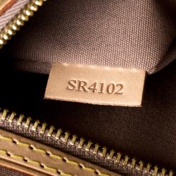 Pre Owned Louis Vuitton Beige Poudre Monogram Vernis Brea GM Bag