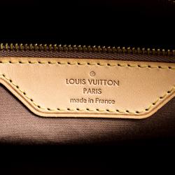 Pre Owned Louis Vuitton Beige Poudre Monogram Vernis Brea GM Bag
