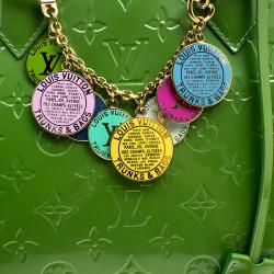 Pre Owned Louis Vuitton Vert Tonic Monogram Vernis Alma GM Bag