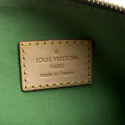 Pre Owned Louis Vuitton Vert Tonic Monogram Vernis Alma GM Bag