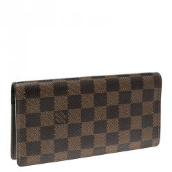 مملوكة مسبقًا Louis Vuitton Damier Ebene Canvas Brazza Wallet