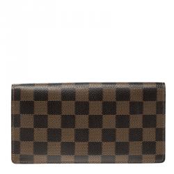 مملوكة مسبقًا Louis Vuitton Damier Ebene Canvas Brazza Wallet