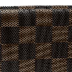 مملوكة مسبقًا Louis Vuitton Damier Ebene Canvas Brazza Wallet