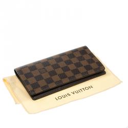 مملوكة مسبقًا Louis Vuitton Damier Ebene Canvas Brazza Wallet