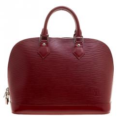 Pre Owned Louis Vuitton Rubis Epi Leather Alma PM Bag