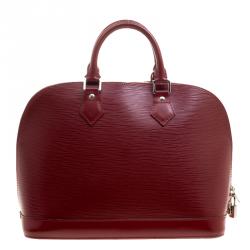 Pre Owned Louis Vuitton Rubis Epi Leather Alma PM Bag