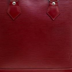Pre Owned Louis Vuitton Rubis Epi Leather Alma PM Bag