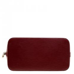 Pre Owned Louis Vuitton Rubis Epi Leather Alma PM Bag