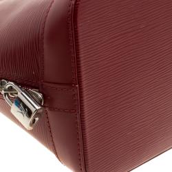Pre Owned Louis Vuitton Rubis Epi Leather Alma PM Bag