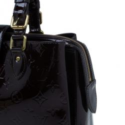 Pre Owned حقيبة يد لوي فيتون ملروز أفينو أمارانتي فرنيس لامع  مونوجرامي