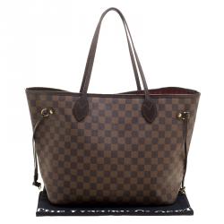 Louis Vuitton Damier Ebene Canvas Neverfull MM Bag