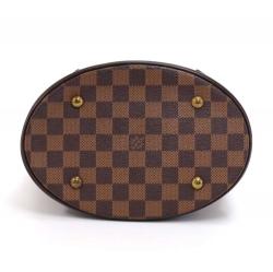 Pre Owned Louis Vuitton Damier Ebene Canvas Marais Bucket Bag