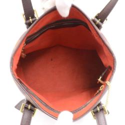 Pre Owned Louis Vuitton Damier Ebene Canvas Marais Bucket Bag