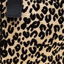 Pre Owned حقيبة لوي فيتون نورث ساوث ستيفن سبراوز إصدار محدود جلد وقماش شنيل فهد بيج