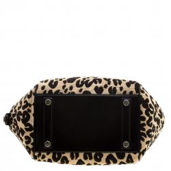 Pre Owned حقيبة لوي فيتون نورث ساوث ستيفن سبراوز إصدار محدود جلد وقماش شنيل فهد بيج