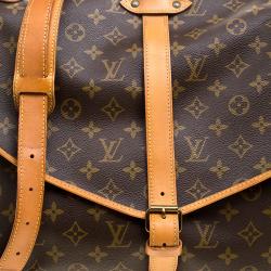 Pre Owned Louis Vuitton Monogram Canvas Saumur Messenger 35 Bag