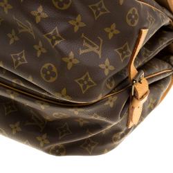 Pre Owned Louis Vuitton Monogram Canvas Saumur Messenger 35 Bag