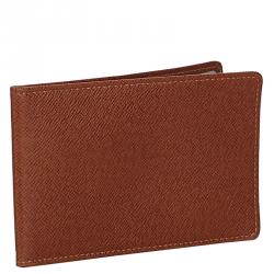 Pre Owned Louis Vuitton Alezan Taiga Leather Card Case