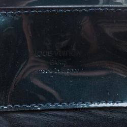 Pre Owned Louis Vuitton Bleu Nuit Monogram Vernis Melrose Avenue Tote