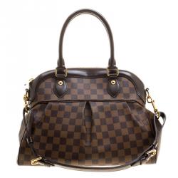 Pre Owned Louis Vuitton Damier Ebene Canvas Trevi PM Bag