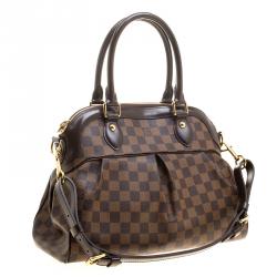 Pre Owned Louis Vuitton Damier Ebene Canvas Trevi PM Bag