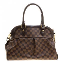 Pre Owned Louis Vuitton Damier Ebene Canvas Trevi PM Bag
