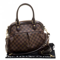 Pre Owned Louis Vuitton Damier Ebene Canvas Trevi PM Bag
